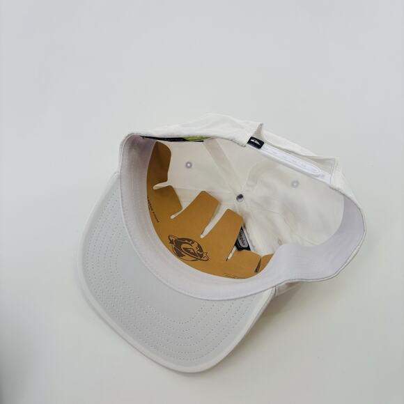 Quicksilver Plye SnapBack Hat Cap White Script Surf Skate One Size Adj - Picture 5 of 6